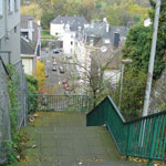 Die Wuelfingtreppe im Wuppertaler Stadtteil Ostersbaum